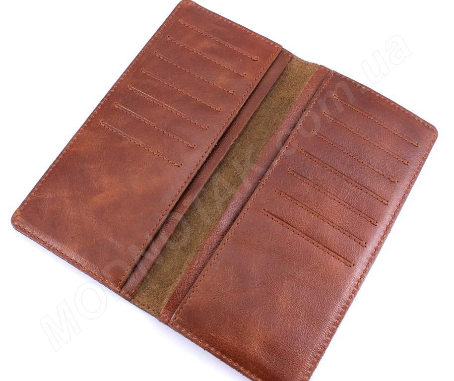 Купюрник кожаный рыжего цвета - ST Leather  (18006)