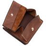 Мужской кожаный коричневый кошелек винтажного стиля Grande Pelle (13061) - 4