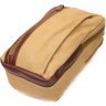 Текстильная мужская сумка через плечо песочного цвета Vintage 2422194 - 3