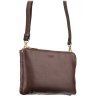Горизонтальная кожаная сумка на плечо коричневого цвета Visconti Eden 69189 - 5