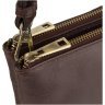 Горизонтальная кожаная сумка на плечо коричневого цвета Visconti Eden 69189 - 6