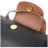 Горизонтальная женская сумка из натуральной кожи черного цвета Vintage 2422252 - 4