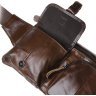 Мужская кожаная поясная сумка коричневого цвета Keizer (57290) - 5