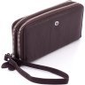 Кожаный женский кошелек коричневого цвета на две молнии ST Leather 1767390 - 4
