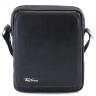 Качественная черная сумка на плечо из натуральной кожи Tom Stone (12205) - 2