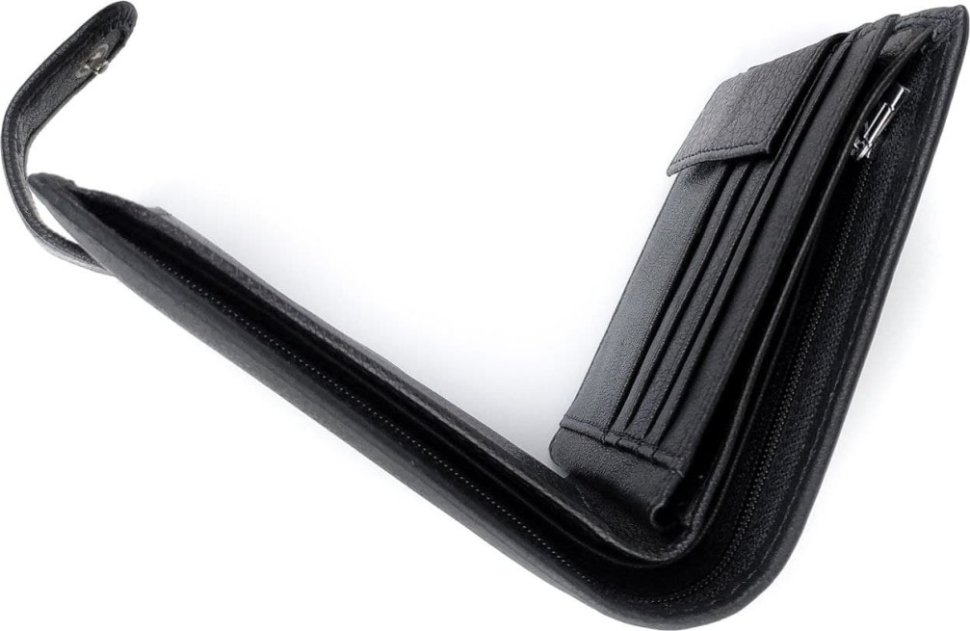 Практичное мужское портмоне из натуральной кожи с блоком под карточки H-Leather Accessories (21546)