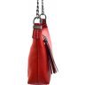 Красивая женская сумка красного цвета из кожи Desisan (575-4) - 3