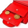 Красный лакированный женский кошелек из натуральной кожи с тиснением под змею CANPELLINI (2421682) - 6