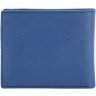 Синий мужской кошелек из натуральной кожи под купюры и карточки Smith&Canova Devere 26826 - 2