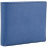 Синий мужской кошелек из натуральной кожи под купюры и карточки Smith&Canova Devere 26826 - 3