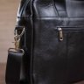 Классическая мужская деловая сумка для ноутбука черного цвета VINTAGE STYLE (14625) - 9