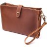 Женская винтажная сумка коричневого цвета из натуральной кожи Vintage (2421301) - 1