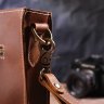 Женская винтажная сумка коричневого цвета из натуральной кожи Vintage (2421301) - 9