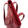 Красная женская сумка-шоппер из гладкой кожи с длинными ручками Grande Pelle (19073) - 11