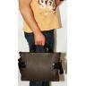 Кожаная деловая сумка с ручками и ремнем на плечо VATTO (12032) - 2