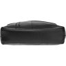 Добротная мужская сумка-планшет на плечо из натуральной кожи черного окраса Borsa Leather (21322) - 5