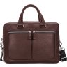 Кожаная мужская сумка для ноутбука 15 дюймов в коричневом цвете Issa Hara (21185) - 1