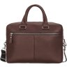 Кожаная мужская сумка для ноутбука 15 дюймов в коричневом цвете Issa Hara (21185) - 2