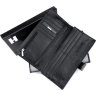 Кожаный мужской купюрник черного цвета под много карт H-Leather Accessories (21545) - 2