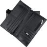 Кожаный мужской купюрник черного цвета под много карт H-Leather Accessories (21545) - 4