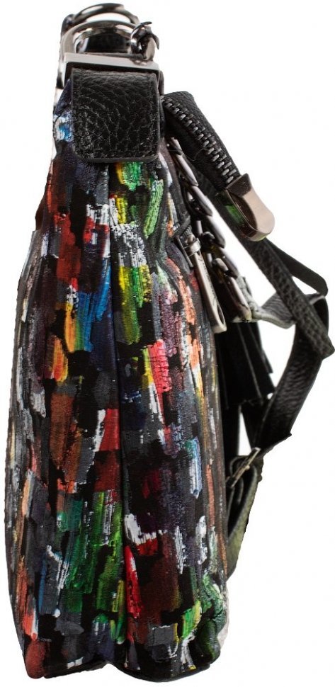 Оригинальная женская сумка из натуральной кожи с ярким принтом Desisan (575-734)
