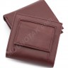 Бордовый кожаный маленький кошелечек женский ST Leather (17479) - 7