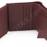 Бордовый кожаный маленький кошелечек женский ST Leather (17479) - 9