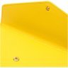 Большой женский кошелек из натуральной кожи желтого цвета с клапаном Tony Bellucci (2421975) - 3