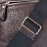 Мужская сумка из натуральной кожи коричневого цвета в маленьком размере SHVIGEL (00899) - 9