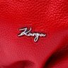 Красная женская повседневная сумка на плечо крупного размера из кожи флотар KARYA (2420878)  - 7