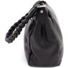 Черная женская сумка-хобо из натуральной кожи турецкого производства KARYA (21026) - 2