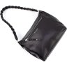 Черная женская сумка-хобо из натуральной кожи турецкого производства KARYA (21026) - 4