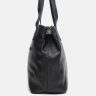Повседневная женская сумка из натуральной черной кожи с длинными ручками Ricco Grande (21276) - 5