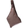 Коричневая мужская сумка-слинг среднего размера из текстиля Vintage 2422198 - 2