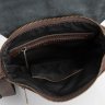 Классическая мужская сумка через плечо из коричневой кожи флотар с клапаном TARWA (21674) - 5