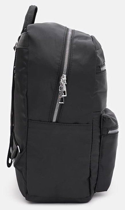 Вместительный женский городской рюкзак из черного текстиля Monsen 71793