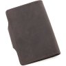 Темно-коричневое портмоне из натуральной кожи в стиле винтаж Tony Bellucci (10557) - 3