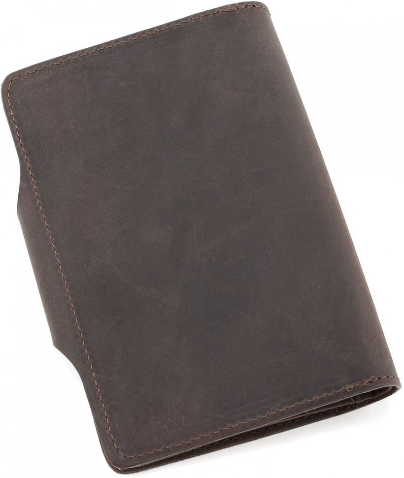 Темно-коричневое портмоне из натуральной кожи в стиле винтаж Tony Bellucci (10557)