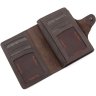 Темно-коричневое портмоне из натуральной кожи в стиле винтаж Tony Bellucci (10557) - 5