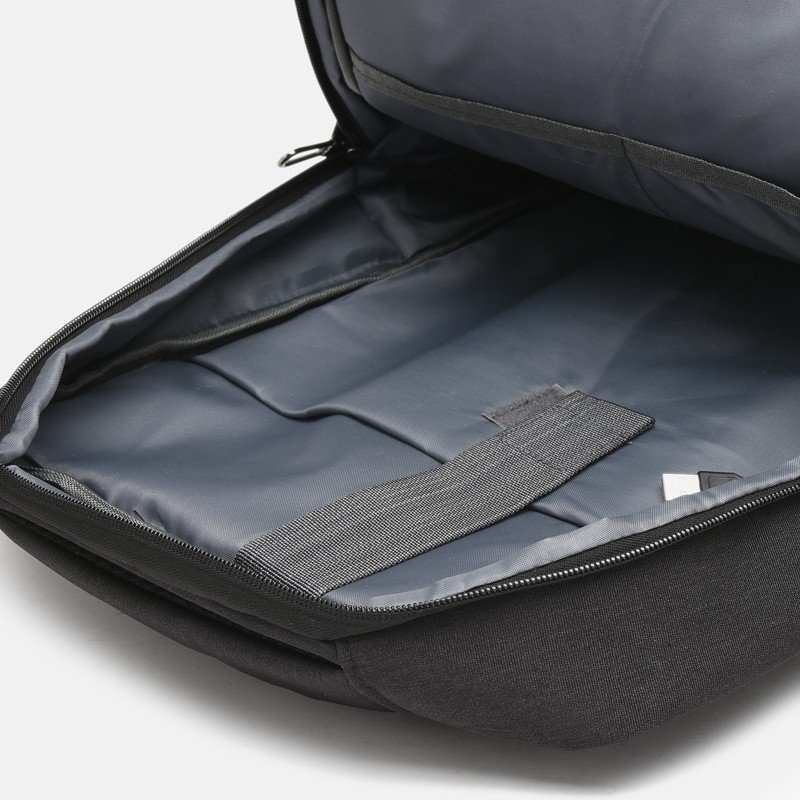 Мужской рюкзак под ноутбук из полиэстера черного цвета Monsen (56893)