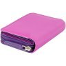 Маленький розово-фиолетовый женский кошелек из высококачественной кожи с RFID - Visconti Hawaii 68793 - 2