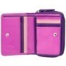Маленький розово-фиолетовый женский кошелек из высококачественной кожи с RFID - Visconti Hawaii 68793 - 6