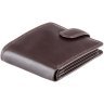 Мужское портмоне из гладкой кожи коричневого цвета с хлястиком на кнопке и RFID-защитой - Visconti 68893 - 10