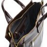 Мужская кожаная сумка для документов и ноутбука в темно-коричневом цвете TARWA (19683) - 9