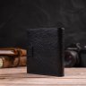 Черный мужской бумажник маленького размера из натуральной зернистой кожи CANPELLINI (2421730) - 7