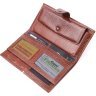 Коричневый мужской клатч-кошелек из натуральной кожи на запястье KARYA (2421180) - 6