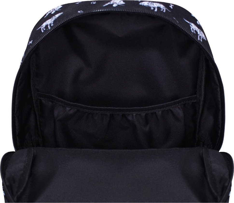 Черный рюкзак из текстиля с далматинцами Bagland (55594)