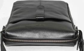 Классическая мужская сумка планшет через плечо черного цвета VATTO (11935) - 2
