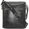 Классическая мужская сумка планшет через плечо черного цвета VATTO (11935) - 6