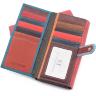 Кожаный цветной кошелек с блоком под карточки ST Leather (16027) - 3